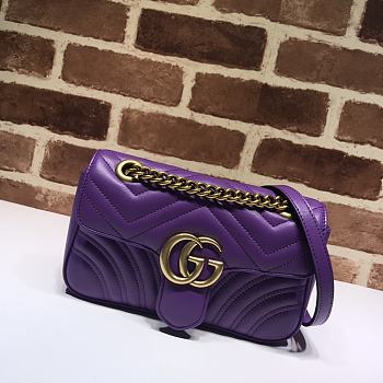 Gucci Shoulder GG Marmont Mini Purple | 446744