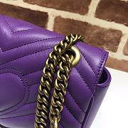 Gucci Shoulder GG Marmont Mini Purple | 446744 - 2