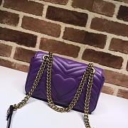 Gucci Shoulder GG Marmont Mini Purple | 446744 - 5