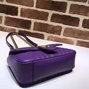 Gucci Shoulder GG Marmont Mini Purple | 446744 - 4