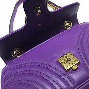 Gucci Shoulder GG Marmont Mini Purple | 446744 - 6