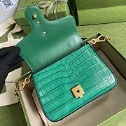 GG Marmont crocodile mini top handle green bag | 547260  - 6