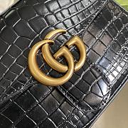 GG Marmont crocodile mini top handle black bag | 547260 - 4