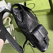 GG embossed backpack black leather | 625770 - 6
