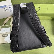 GG embossed backpack black leather | 625770 - 2