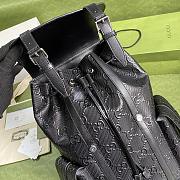 GG embossed backpack black leather | 625770 - 3