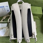 GG embossed backpack white leather | 625770 - 4