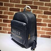 Gucci Print Leather Backpack black | 547834 - 4