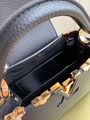 LV Capucines Mini Bag Taurillon Black | M56848 - 5