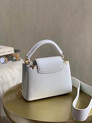 LV Capucines Mini Bag Taurillon White| M56848 - 6