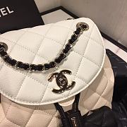 Chanel Grained Calfskin & Silver-Tone Metal Backpack | AS1371 - 6
