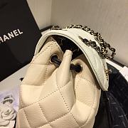 Chanel Grained Calfskin & Silver-Tone Metal Backpack | AS1371 - 2