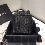 Chanel Grained Calfskin Black Backpack | AS1371 - 6