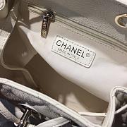 Chanel Grained Calfskin White Backpack | AS1371 - 4