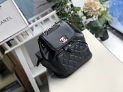 Chanel Grained Calfskin Black Backpack | A57571 - 2