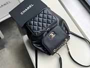 Chanel Grained Calfskin Black Backpack | A57571 - 4
