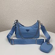 Prada Re-Edition 2005 Nylon Bag Blue | 1BH204 - 1