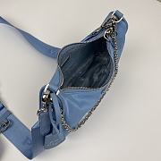 Prada Re-Edition 2005 Nylon Bag Blue | 1BH204 - 2