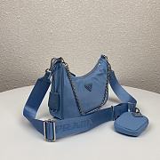 Prada Re-Edition 2005 Nylon Bag Blue | 1BH204 - 5