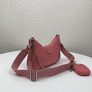 Prada Re-Edition 2005 Nylon Bag Pink | 1BH204 - 3
