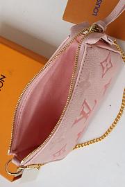 LV Mini Pochette Accessoires Monogram Pink Leather | M80501  - 2