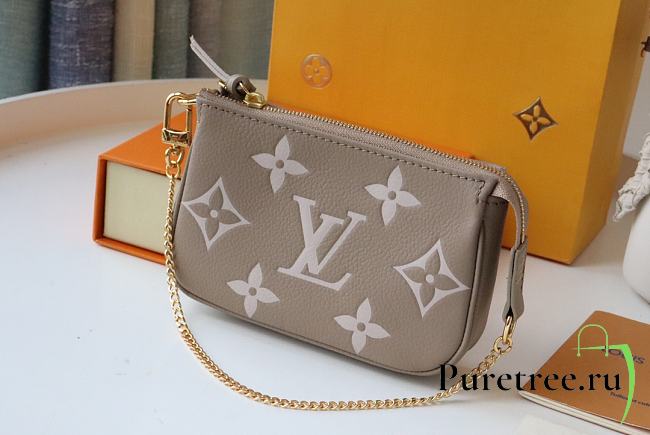 LV Mini Pochette Accessoires Monogram Gray Leather | M80501 - 1