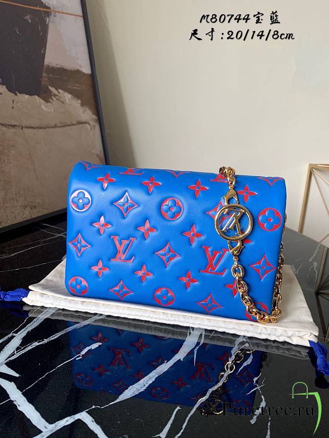 Louis Vuitton LV Pochette Coussin Blue | M80744 - 1