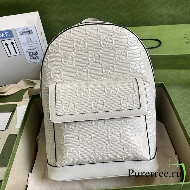 GG embossed backpack white | 658579 - 1