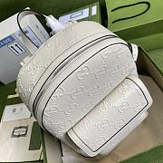 GG embossed backpack white | 658579 - 3