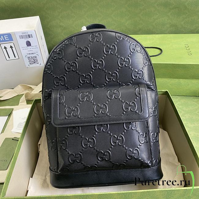 GG embossed backpack black | 658579 - 1