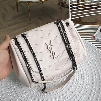 YSL Saint Laurent Small Nolita White Bag 22cm