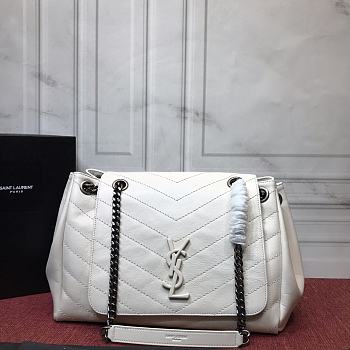 YSL Saint Laurent Small Nolita White Bag 31cm