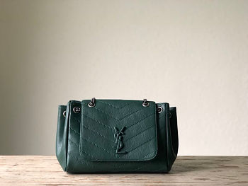 YSL Saint Laurent Small Nolita Green Bag 22cm