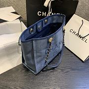 Chanel Shopping Denim Bag | 67001  - 3