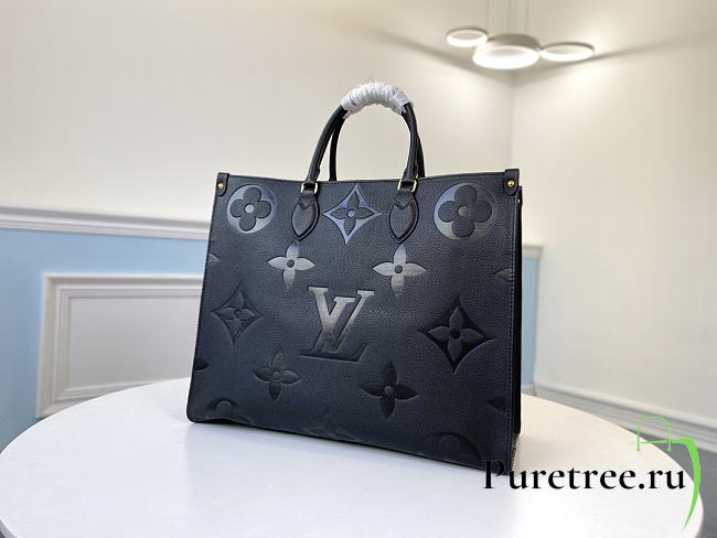 Louis Vuitton Fuschia Empreinte Onthego GM Black 41cm | M45660 - 1