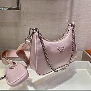 Prada Re-Edition 2005 Nylon Bag Light Pink | 1BH204 - 3