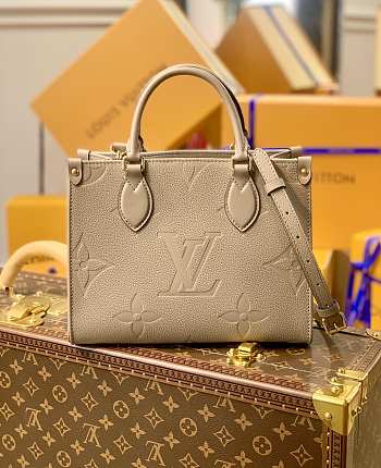 Louis Vuitton Onthego MM Monogram Tote Bag Beige 34 | M45888