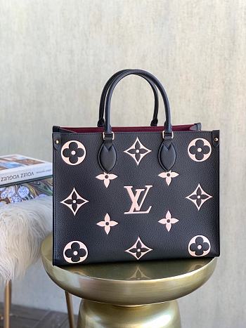 Louis Vuitton Onthego MM Monogram Tote Bag Black 34 | M45494