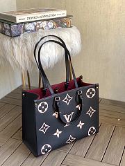 Louis Vuitton Onthego MM Monogram Tote Bag Black 34 | M45494 - 3