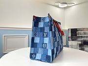 Louis Vuitton Onthego GM Monogram Denim Tote Bag | M44992 - 5