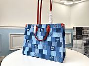 Louis Vuitton Onthego GM Monogram Denim Tote Bag | M44992 - 3