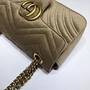 GUCCI Velvet Matelasse GG Marmont Beige | 446744 - 4