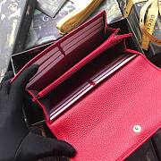 Gucci Pre-Owned GG Marmont continental red wallet | 456116 - 6