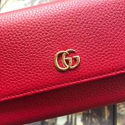 Gucci Pre-Owned GG Marmont continental red wallet | 456116 - 5