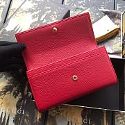 Gucci Pre-Owned GG Marmont continental red wallet | 456116 - 3