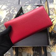 Gucci Pre-Owned GG Marmont continental red wallet | 456116 - 2