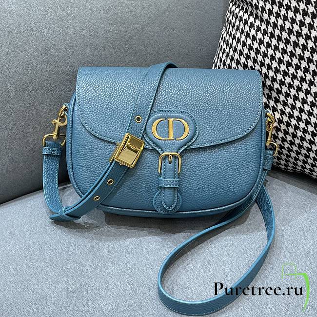 Dior Medium Bobby Bag Blue | M9319 - 1