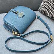 Dior Medium Bobby Bag Blue | M9319 - 5