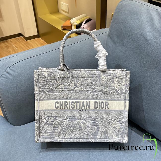 Dior tote book reverse gray 36cm - 1