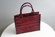 Dior Tote Book Mizza Red 1286 - 4